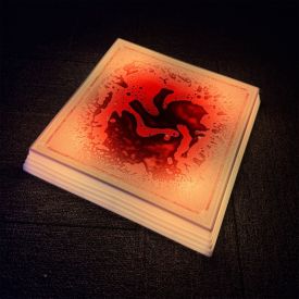 Square liquid led light-up stepping stone - Set of 6