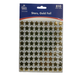 Gold Foil Stars Stickers