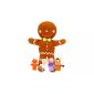 Gingerbread man set hand...