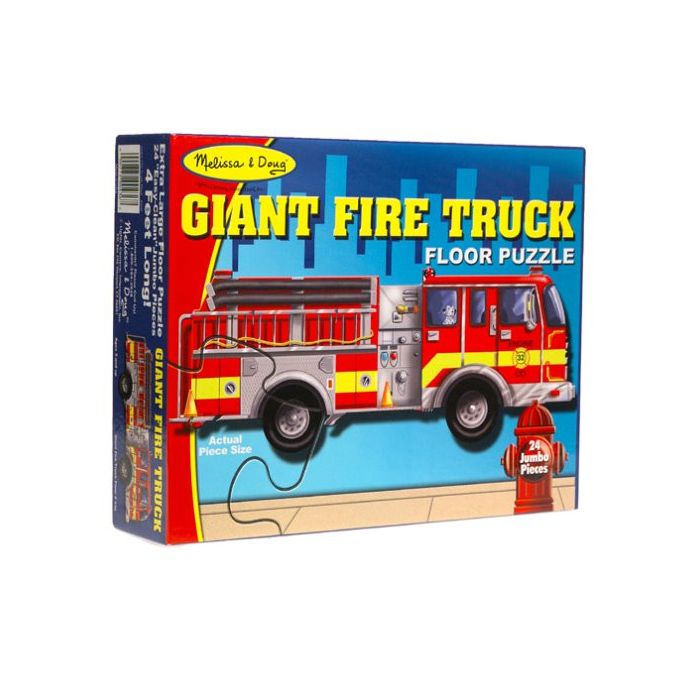 Melissa and Doug - Giant Fire Truck Floor Puzzle