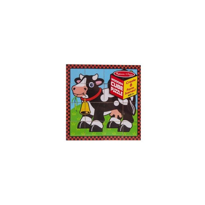 Melissa & Doug Farm Cube Puzzle #0775 #775 New 