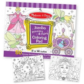 Melissa and Doug - Jumbo Colouring  Pad - Princess and Fairy