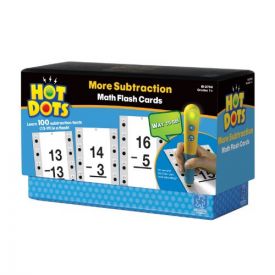Hot Dots - More Subtraction Math Flash Cards